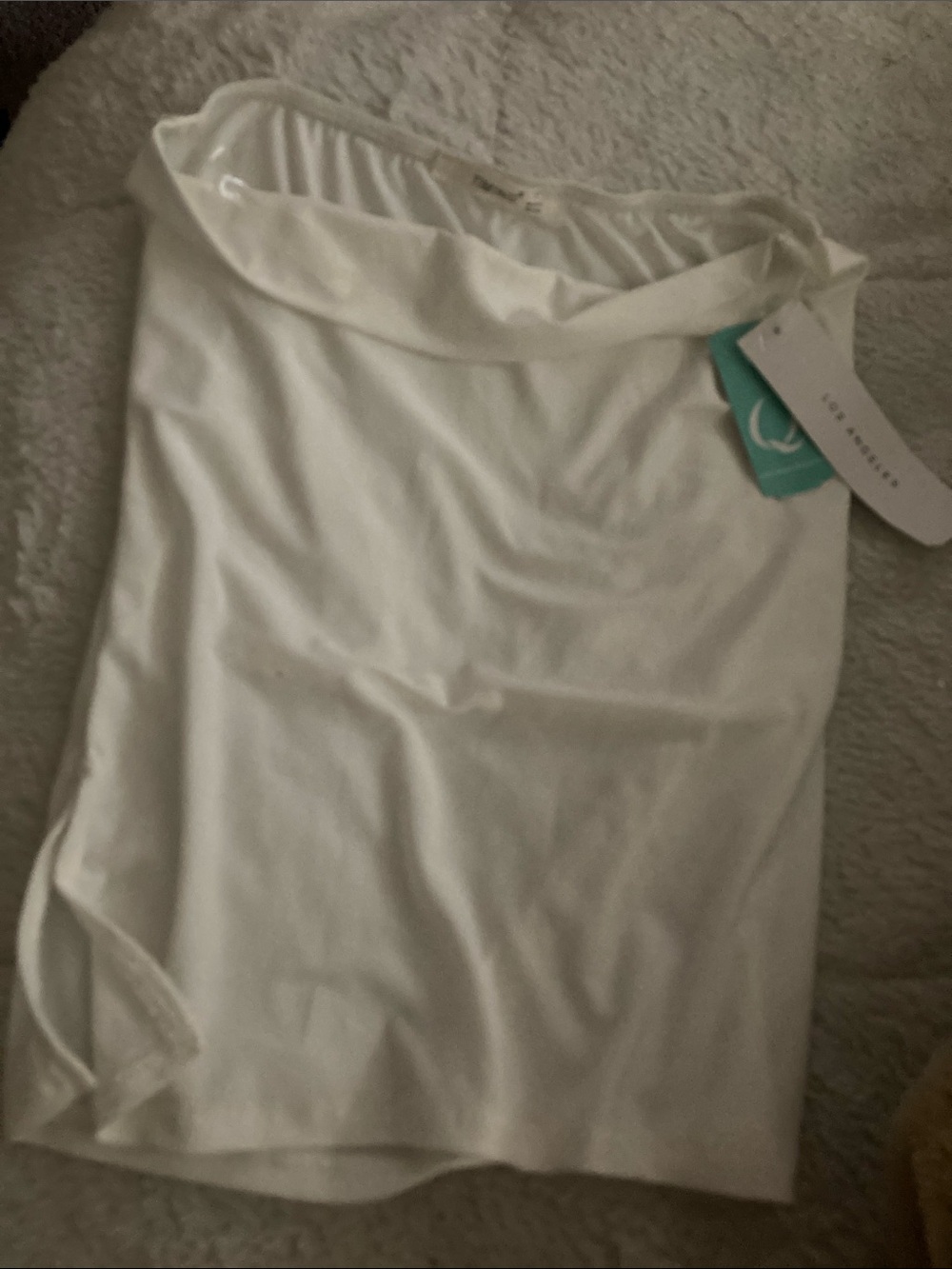 Women’s Cream Stretch Skirt - Unbranded